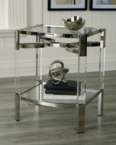 Orleans Furniture - Ashley Furniture - Chaseton Accent Table - Accent Table / Clear/Silver Finish - A4000334